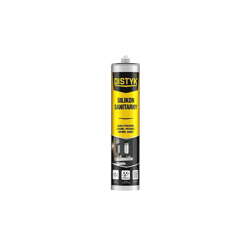 silikon sanitarny DISTYK biały 280ml