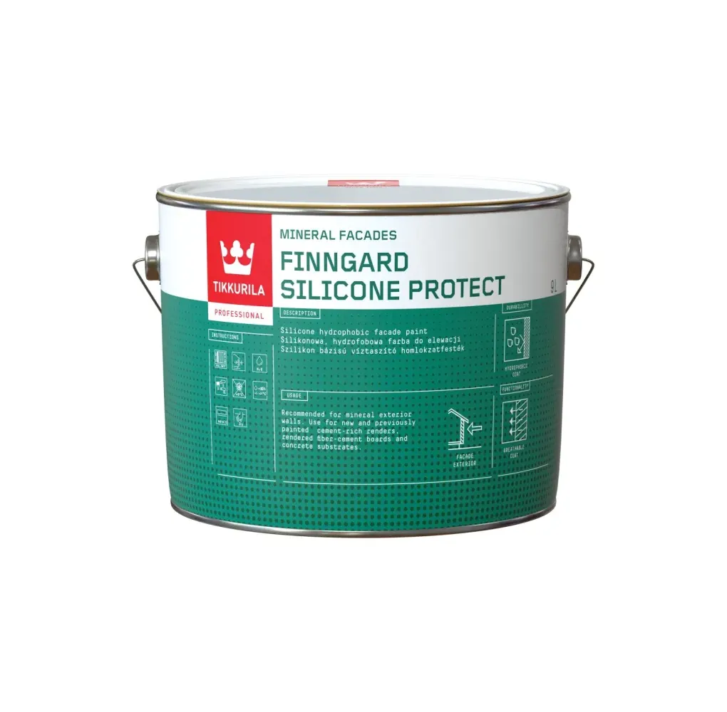 farba elewacyjna silikonowa Tikkurila Finngard Silicone Protect Baza AP 0,9L