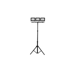 naświetlacz LED Schmith slim z czarnym statywem 3x50W
