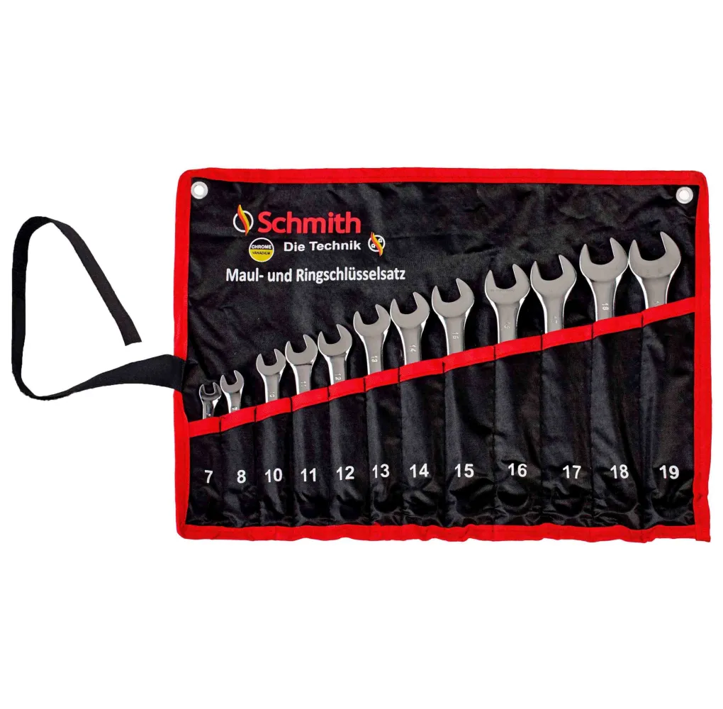komplet kluczy płasko-oczkowcyh Schmith 12szt