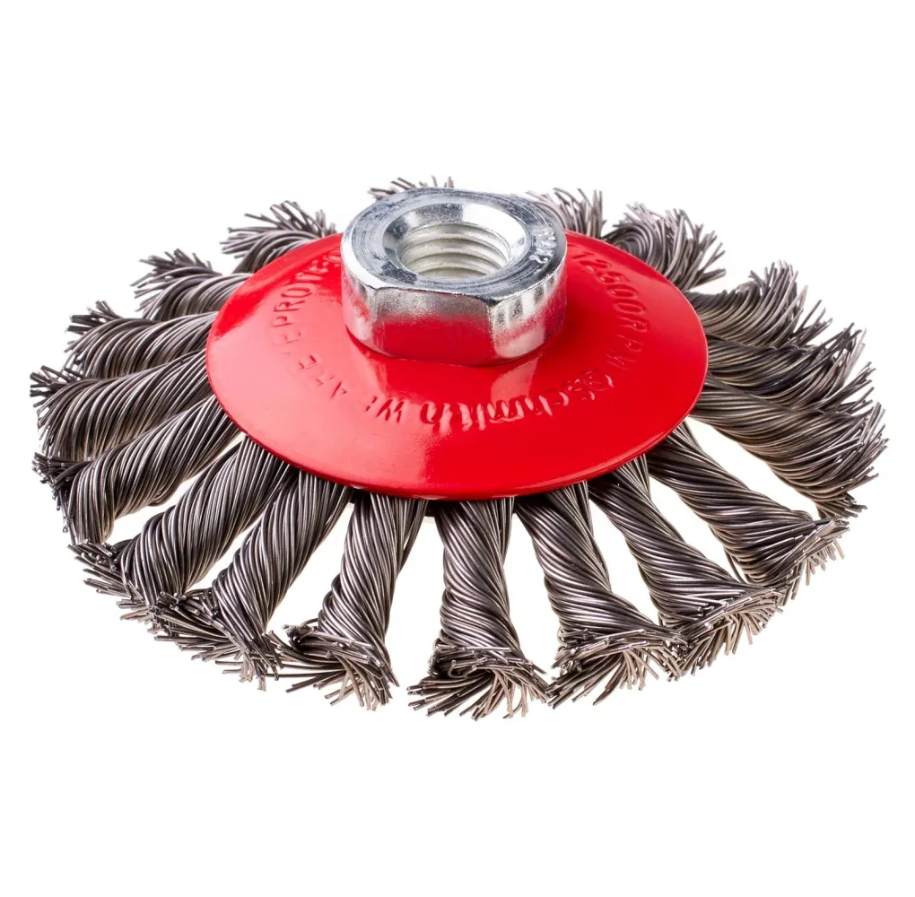 szczotka tarczowa z nakrętką Schmith M14 drut skr 100
