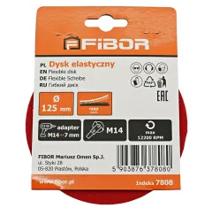 dysk elastyczny rzep Fibor UNIWERSALNY 125mm