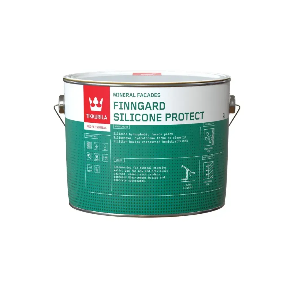 farba elewacyjna silikonowa Tikkurila Finngard Silicone Protect Baza AP 9L