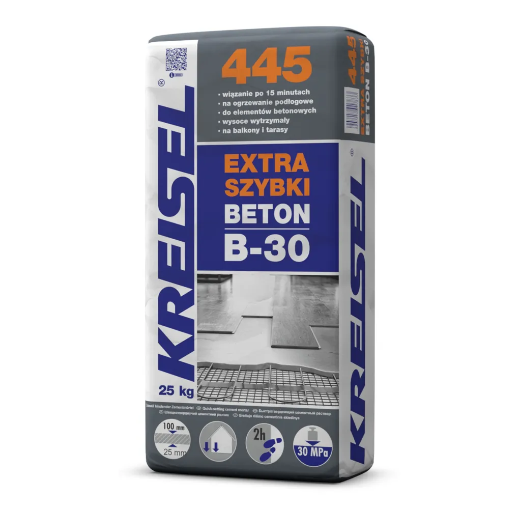 beton B30 extra szybki Kreisel 445 25kg