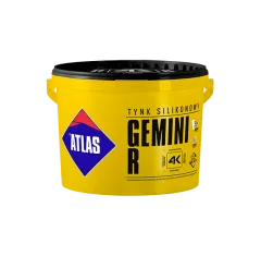 tynk silikonowy Atlas Gemini R N 15 szary 25kg