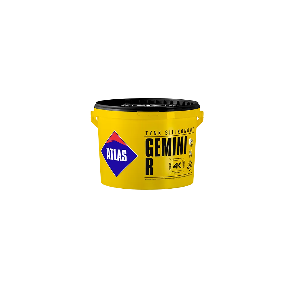 tynk silikonowy Atlas Gemini R N 15 szary 25kg