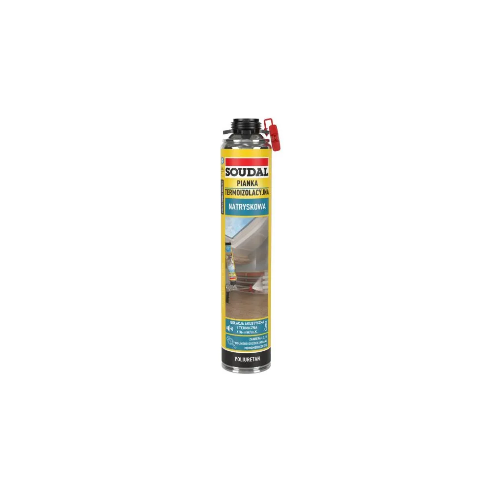 piana natryskowa do izolacji SOUDAL Sprayable Foam Gun Grade 700ml